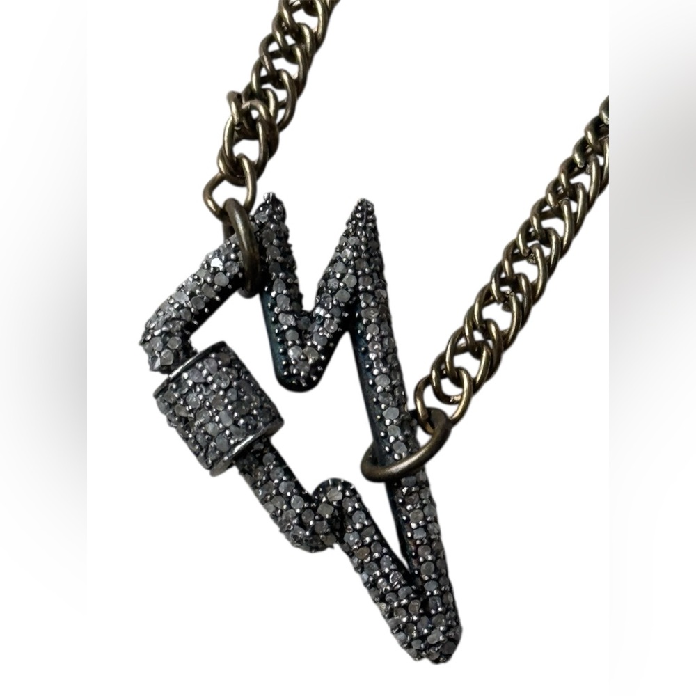 Diamond Lightning Bolt Necklace